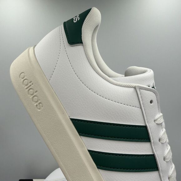 Adidas Men\'s Grand Court 2.0 \'Cloud White Collegiate Green\' Shoes Size 10.5 main image 4